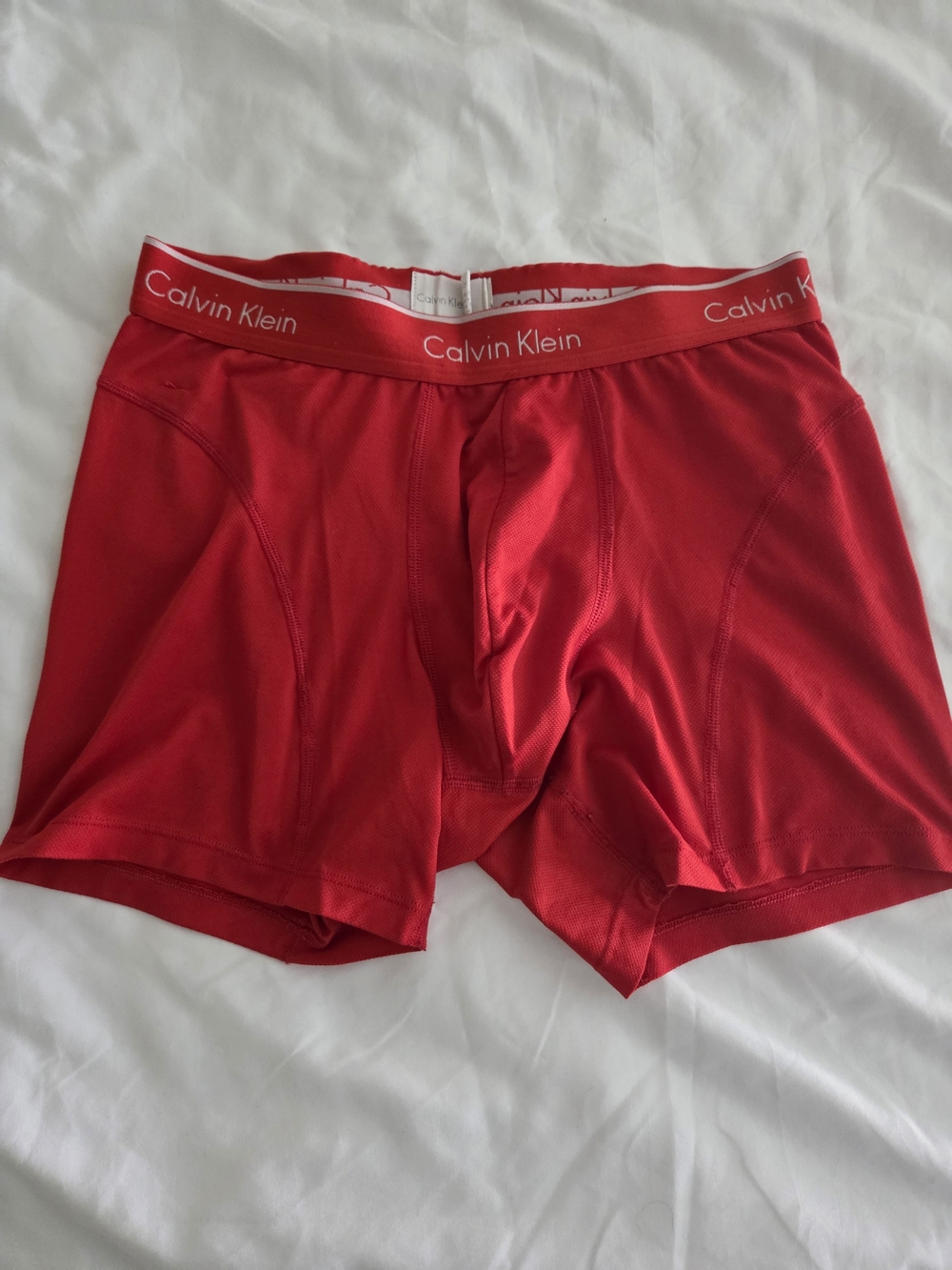 Calvin Klein Red Men’s Performance Boxer Briefs